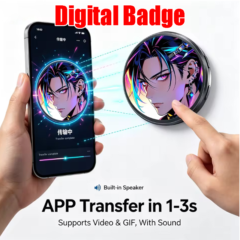 Tech Accessories Images - Broche Digital HD com Tela Sensível