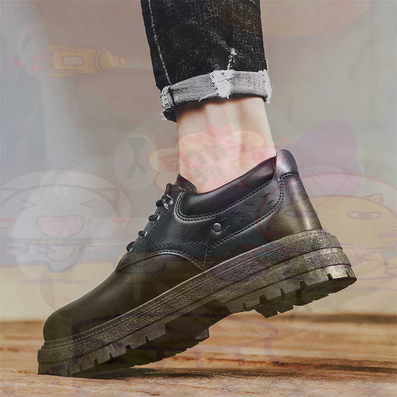 Tech Accessories Wholesale - Escuro natural couro moda formadores tênis
