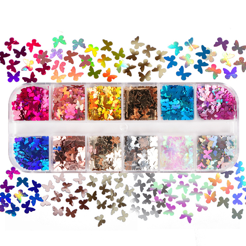 Vet Tech Accessories - Butterfly Glitter Eyelash Extension Acessórios, Mix